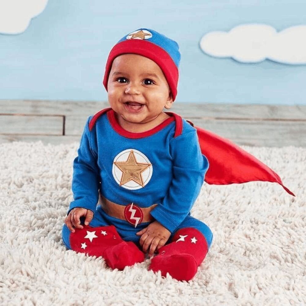 Brand New Baby Aspen Big Dreamzzz Baby Superhero 2-Piece Layette Set - Boy Size